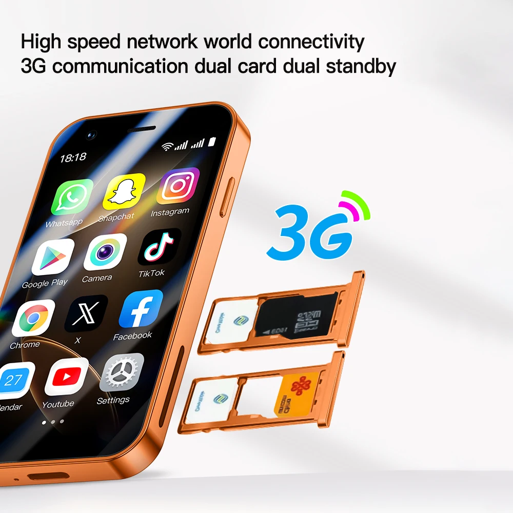 SOYES A17 Mini Android8.1 Smart Phone 3.0 Inches 2GB RAM 16GB ROM Dual SIM Standby Play Store 3G Little Phone - Image 6