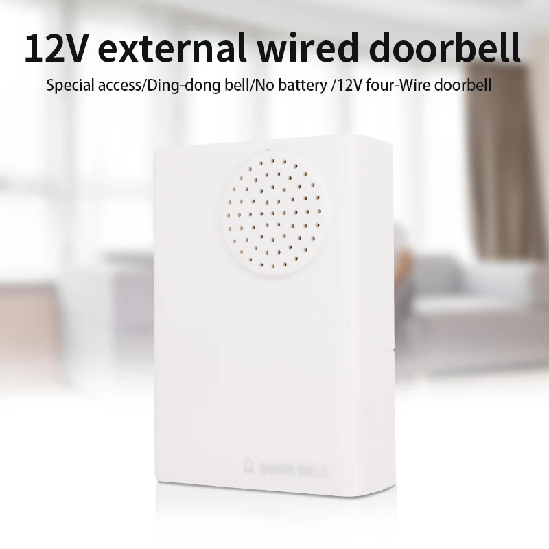 Electronic Wired Door Bell 4 Wire Doorbell 90DB Ding-Dong Sound For access control For Office Home - Image 2