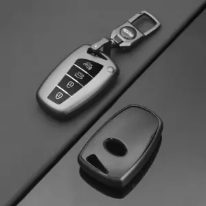 3 4 Buttons Car Key Case Shell for Hyundai Santa Fe Sport Ix45 Equus Centennial Genesis G80 Grandeur Azera 2013-2016 Cover Fob