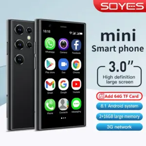 SOYES S23 Pro Mini Smartphones Android 8.1 Dual SIM 3.0'' HD 1000mAh Battery WIFI Bluetooth 3G Small Mobile Phone