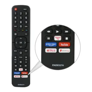 EN2BO27H Remote Control Replaceable for Hisen Smart Universal Remote Control H43B7000 H43B7100 Smart IR TV Remote Control