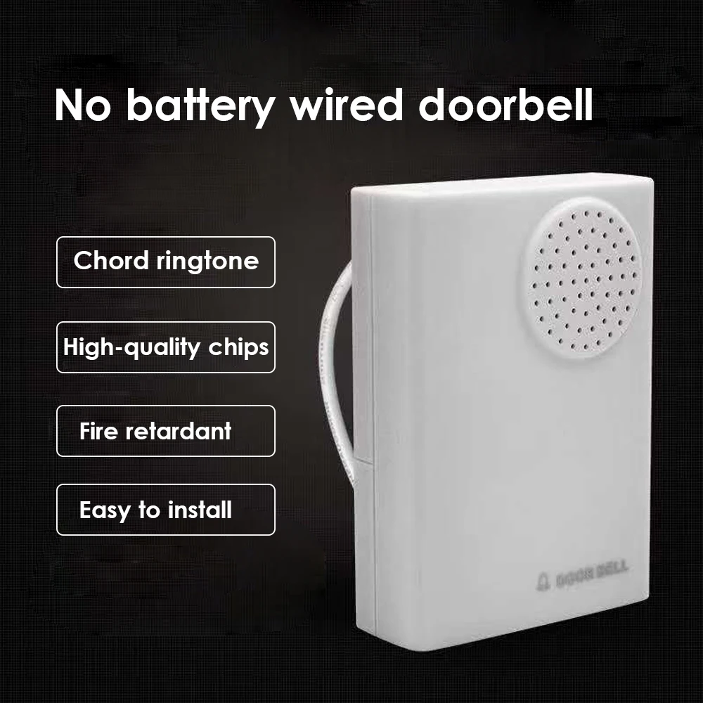 DC 12V Wired Doorbell Access Control Door Bell External Doorbell Loud Ding-dong Ringtones For Access Control System - Image 2