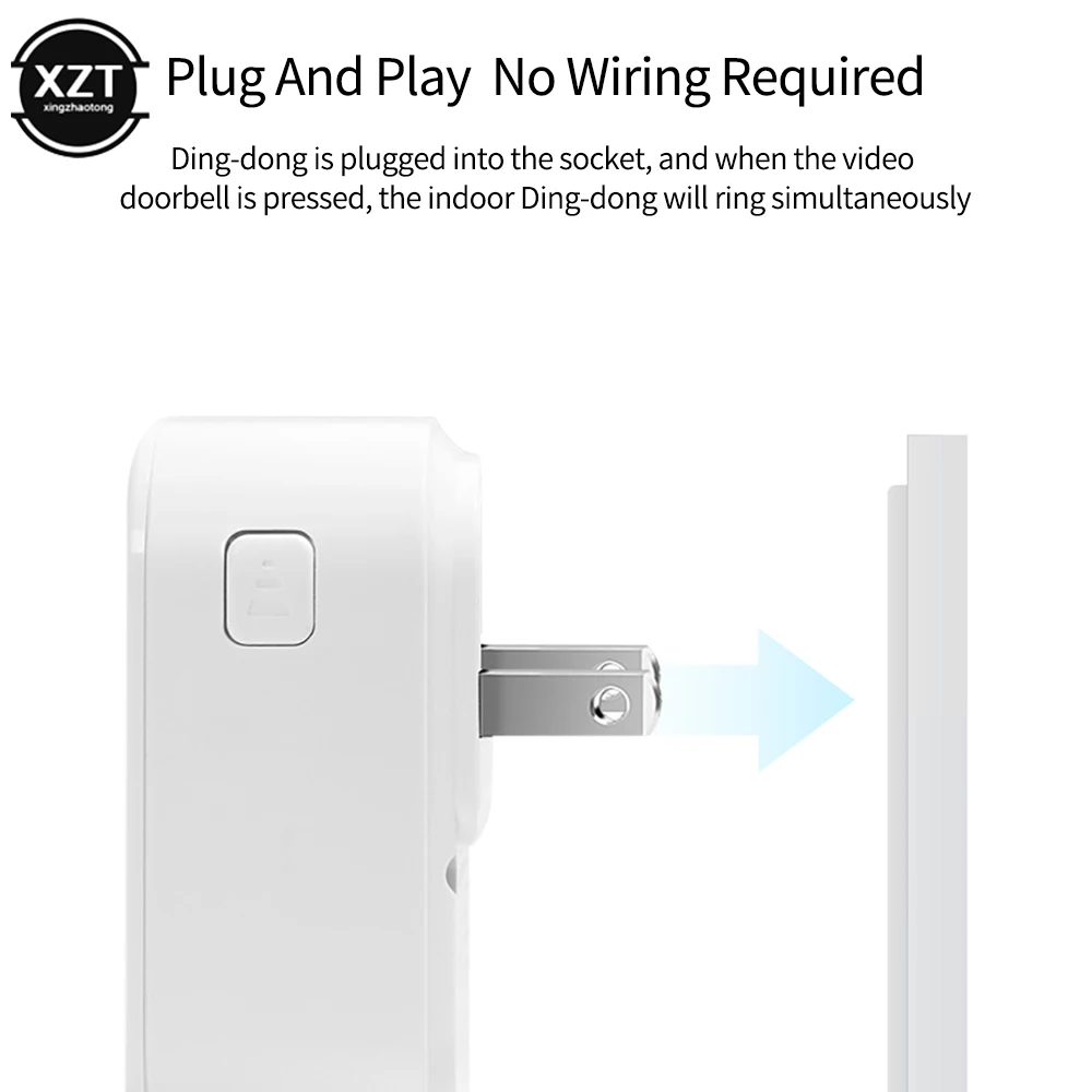 New Wireless Doorbell Chime Receiver Home Door Ding Dong Wifi Doorbell Camera Low Power Consumption AC 90V-250V 52 Chimes 110dB - Image 4